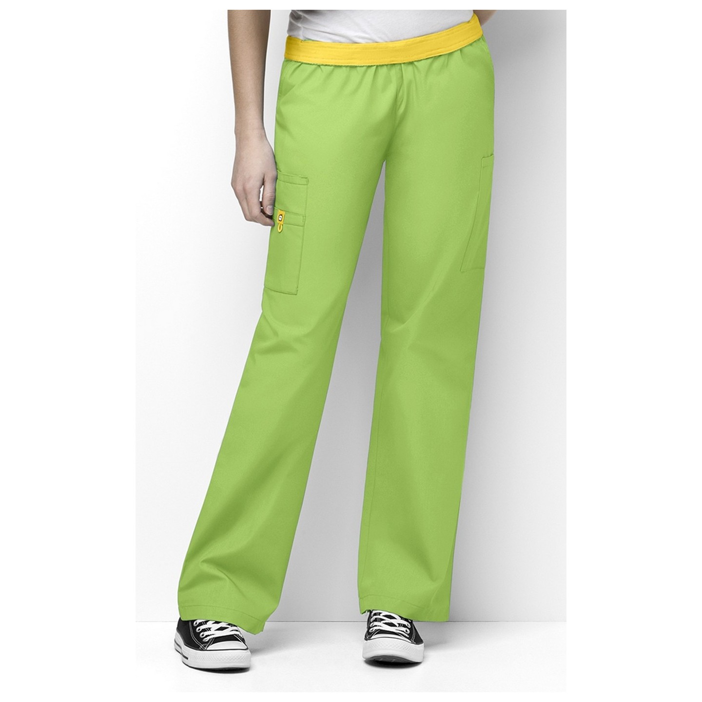 5016 WonderWink Origins Québec – Pantalon d’uniforme avec ceinture élastique - Green Apple