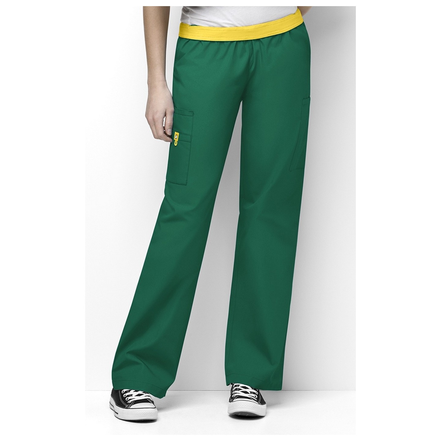 5016 WonderWink Origins Québec – Pantalon d’uniforme avec ceinture élastique - Hunter Green