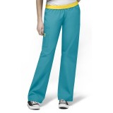 5016 WonderWink Origins Quebec Elastic Waistband Scrub Pants - Real Teal