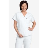 MOBB unisexe à encolure en V Scrub Top (La vue de femmes) - White (WH)