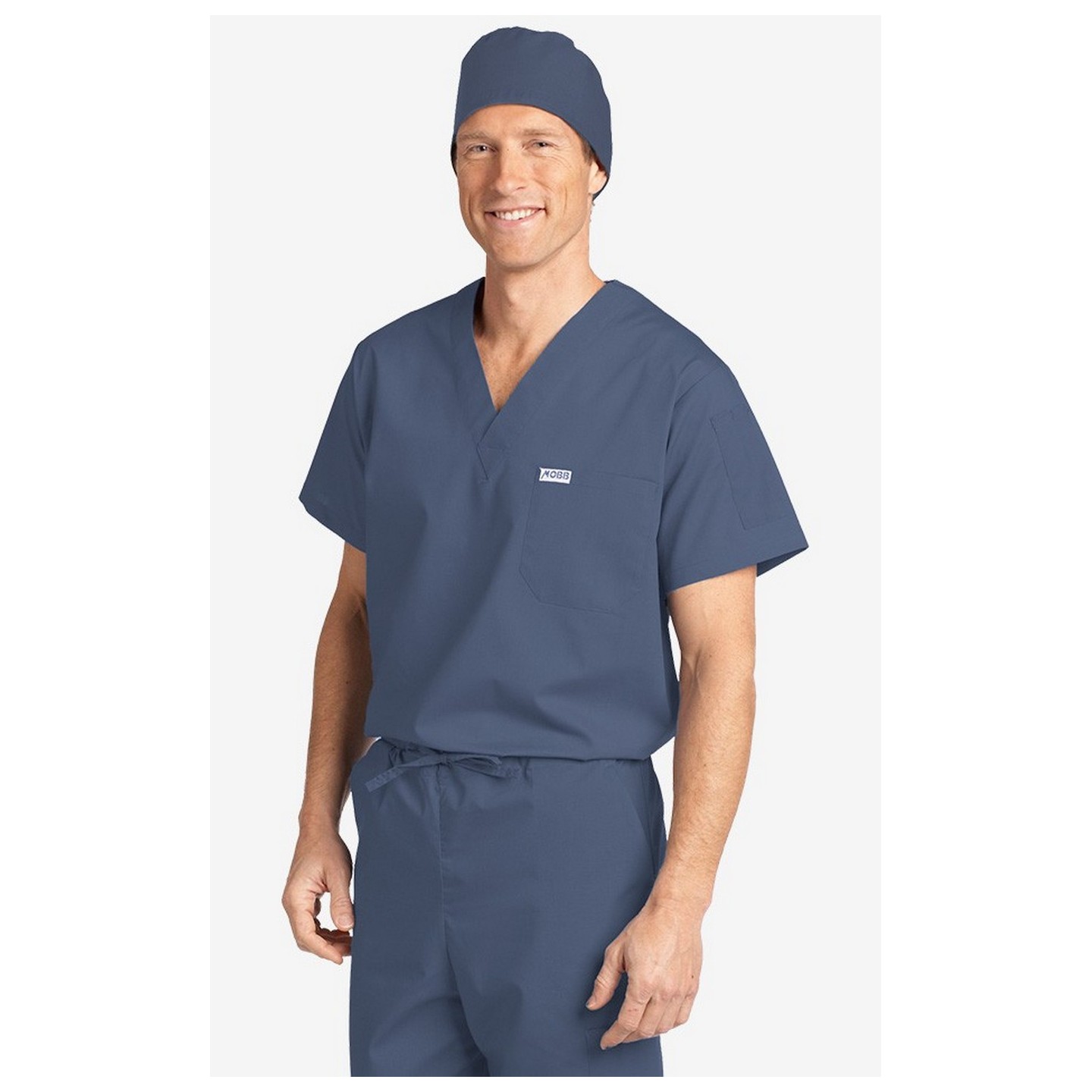 MOBB unisexe à encolure en V Scrub Top (La vue de l'Homme) - Postman Blue (PS)