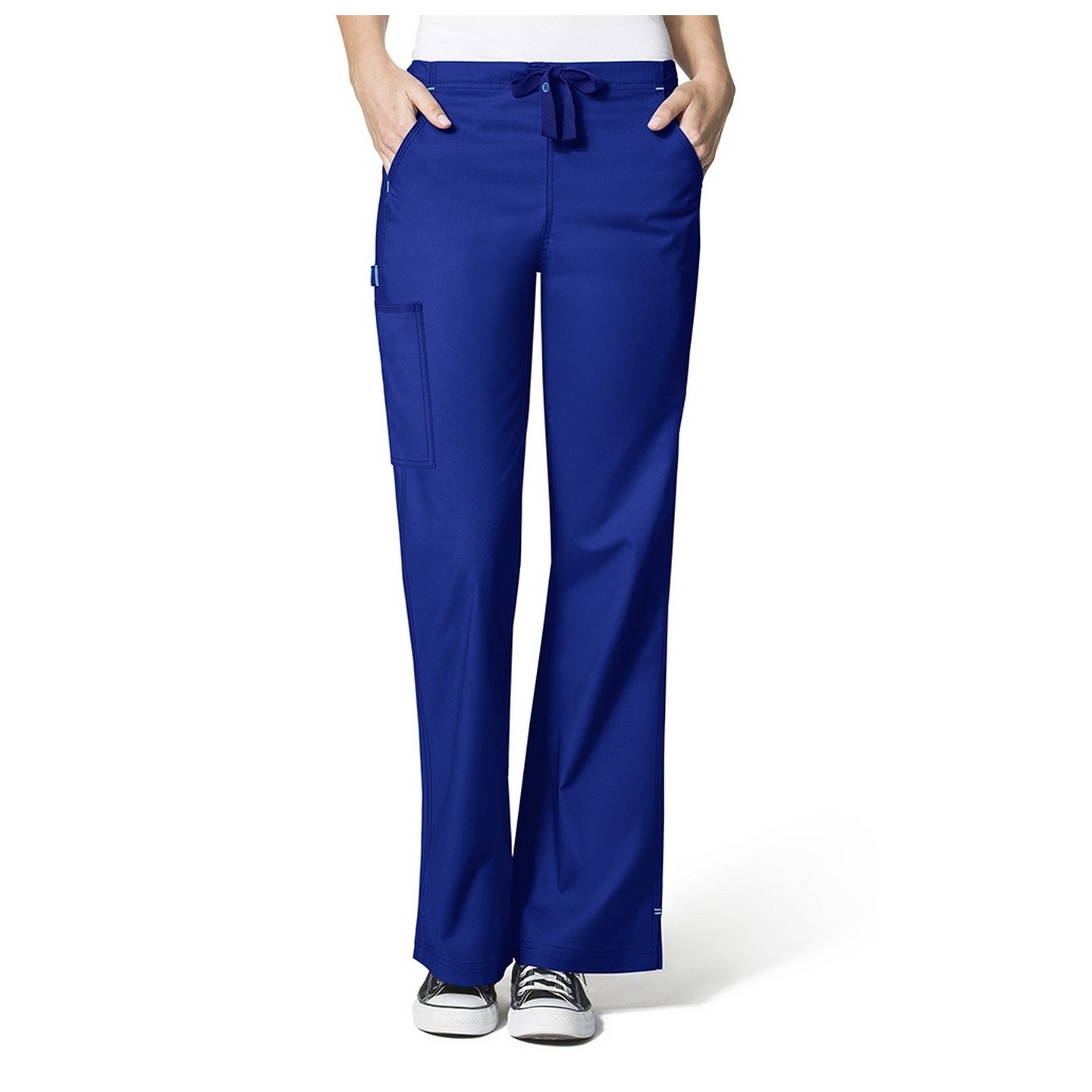 5308 WonderFlex Grace Flare Leg Cargo Scrub Pants - Galaxy Blue