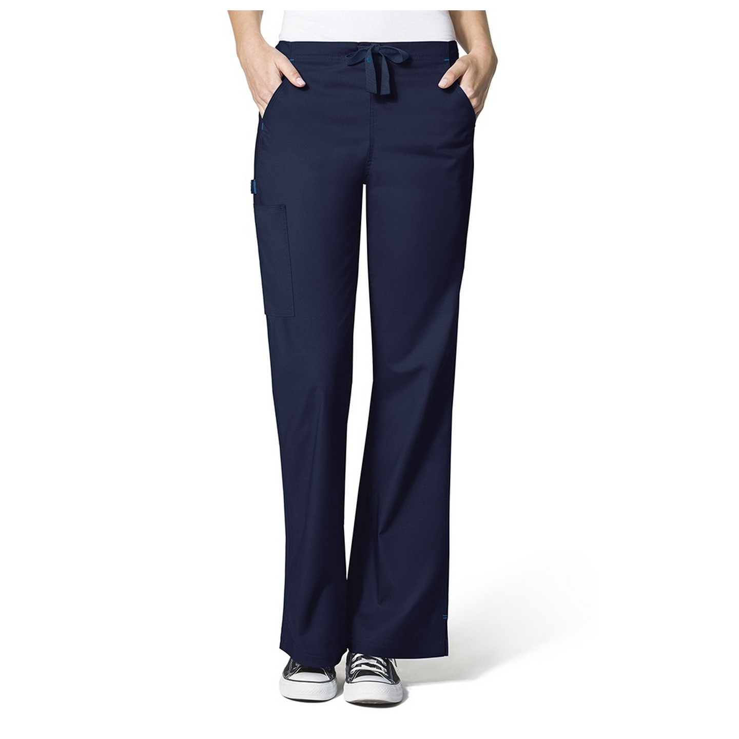 5308 WonderFlex Grace Flare Leg Cargo Scrub Pants - Navy