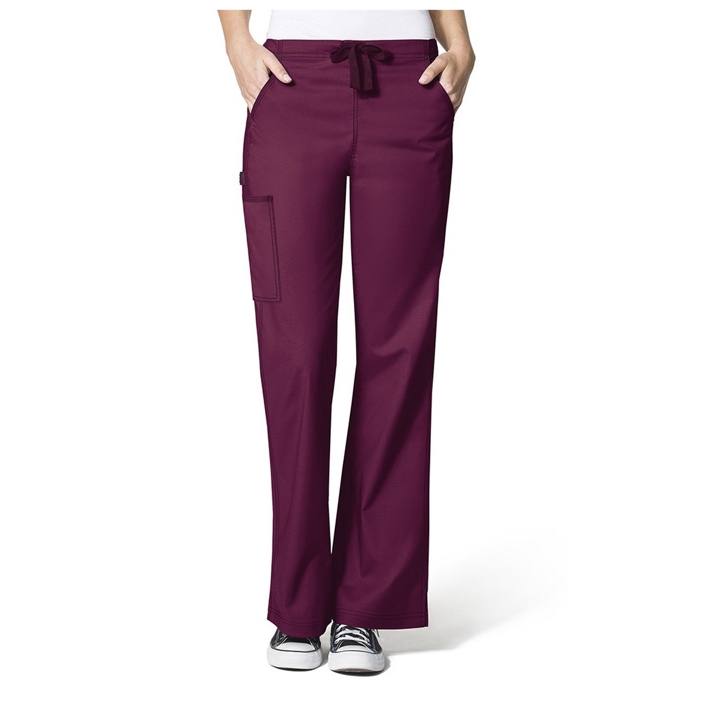 5308 Wonderflex Grace - Pantalon a cargaison éclater - Wine