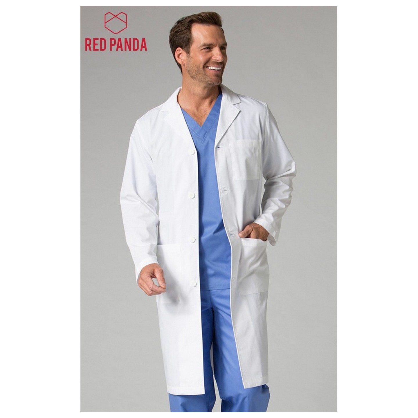 7256 - Red Panda - Men's Long Lab Coat
