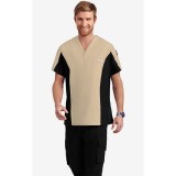 Haut d’hommes  à deux teintes - Khaki-Black (KH-BL)