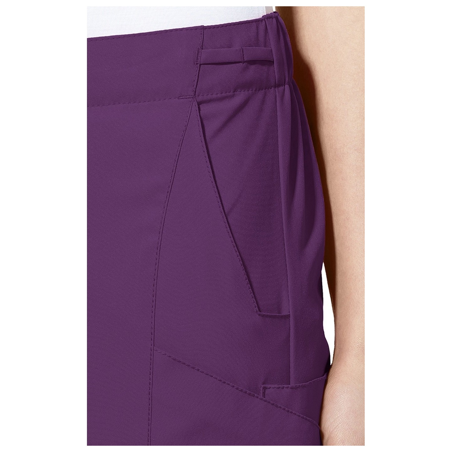 5155 W123 de WonderWink Pantalon double cargo à devant plat pour femmes