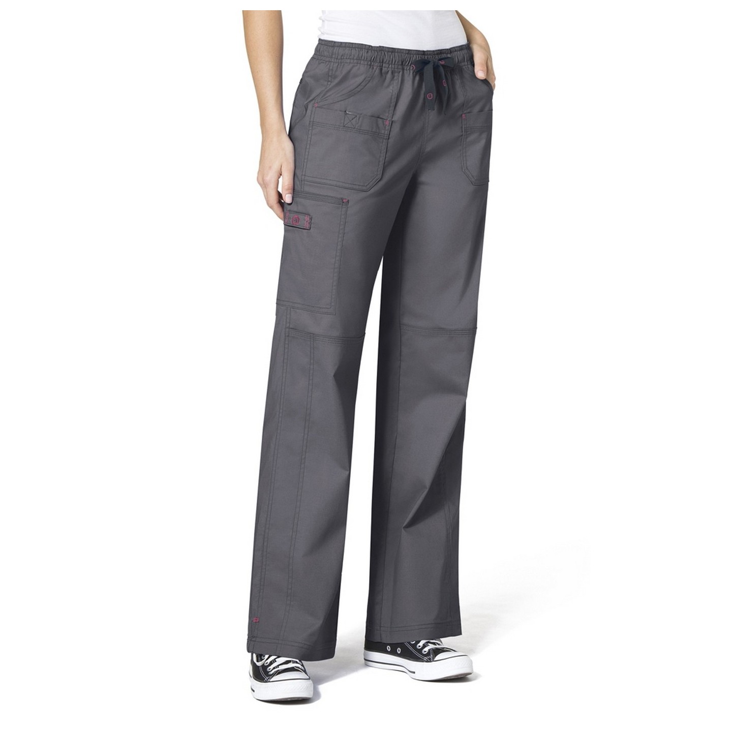 5108 WonderFlex Faith Multi-pocket Cargo Scrub Pants - Pewter