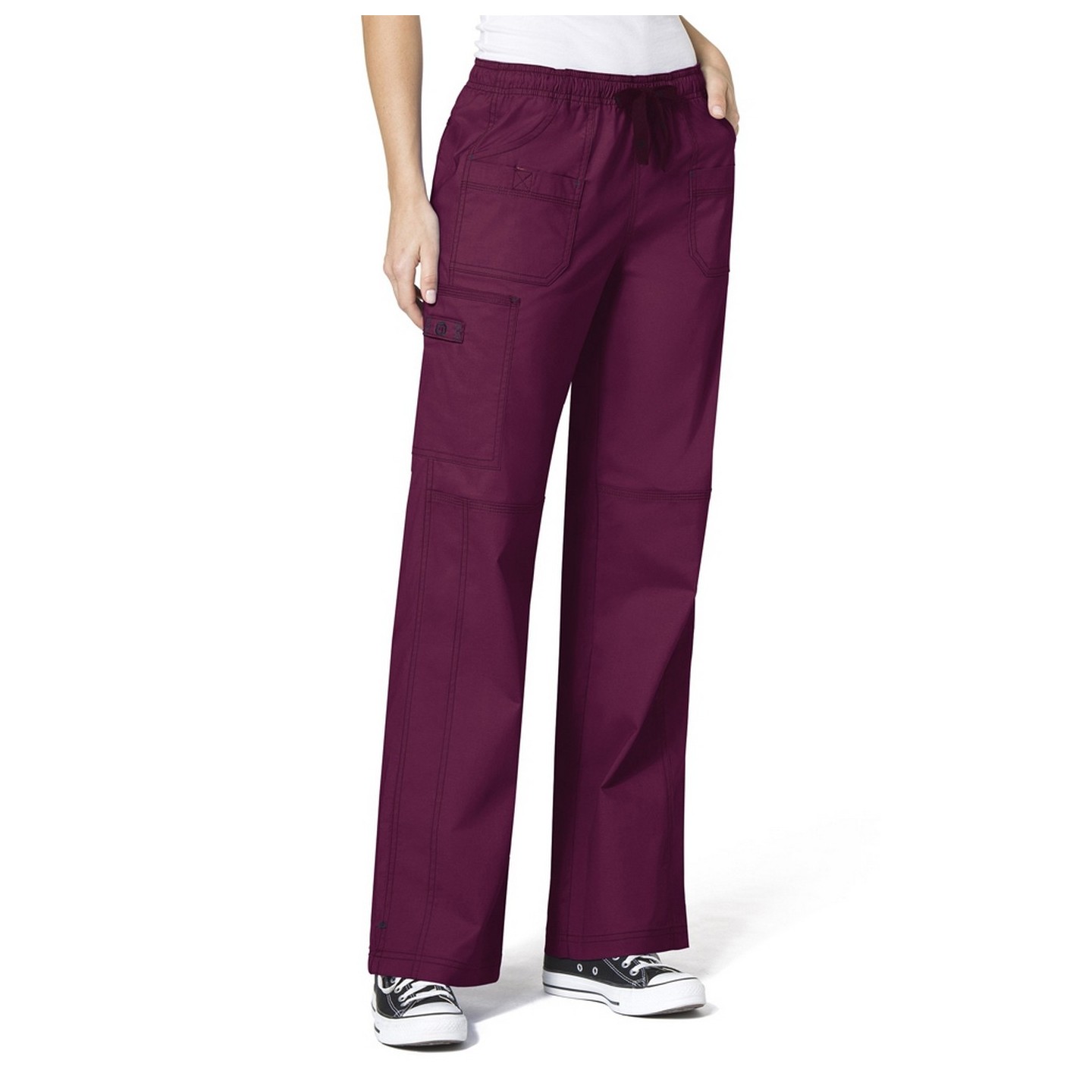 5108 WonderFlex Faith - Pantalons de cargaison à poches-multi - Wine