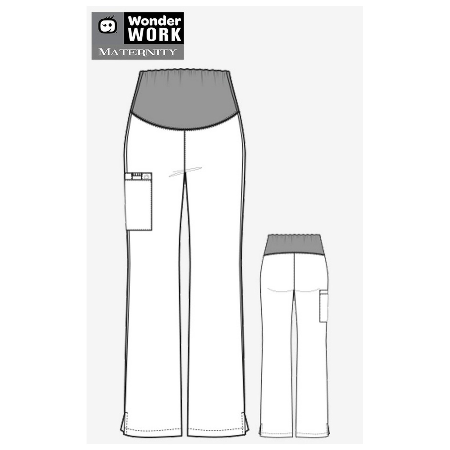 545 WonderWORK Maternity Cargo Scrub Pant 