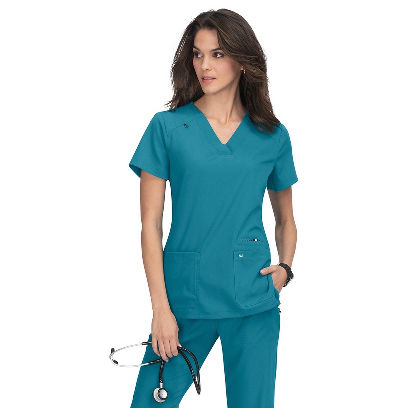 1019 koi Next Gen Hustle and Heart 3 Pocket Scrub Top