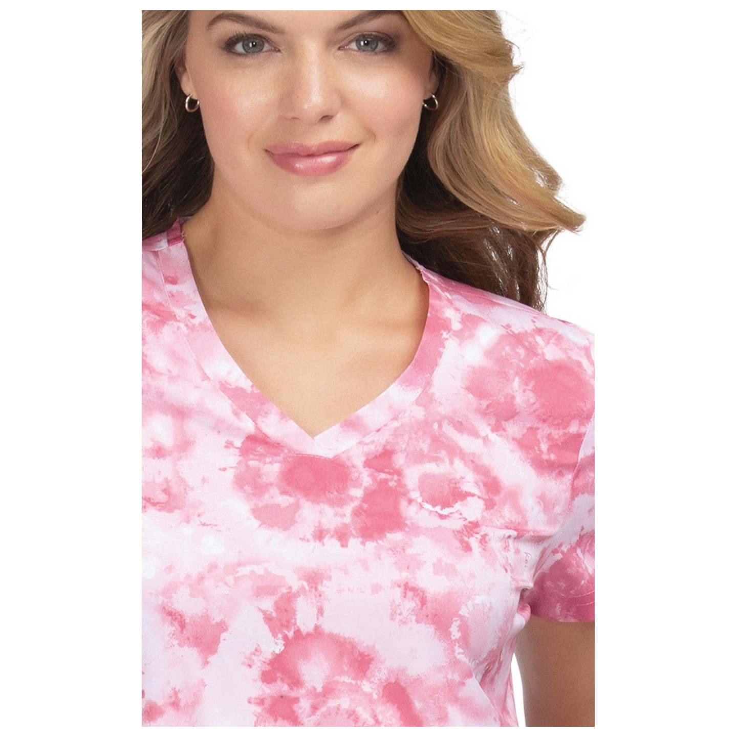 384PR koi Basics Leslie Print Top - Dreamscape Pink