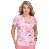 384PR koi Basics Leslie Haut Imprimé - Dreamscape Pink 