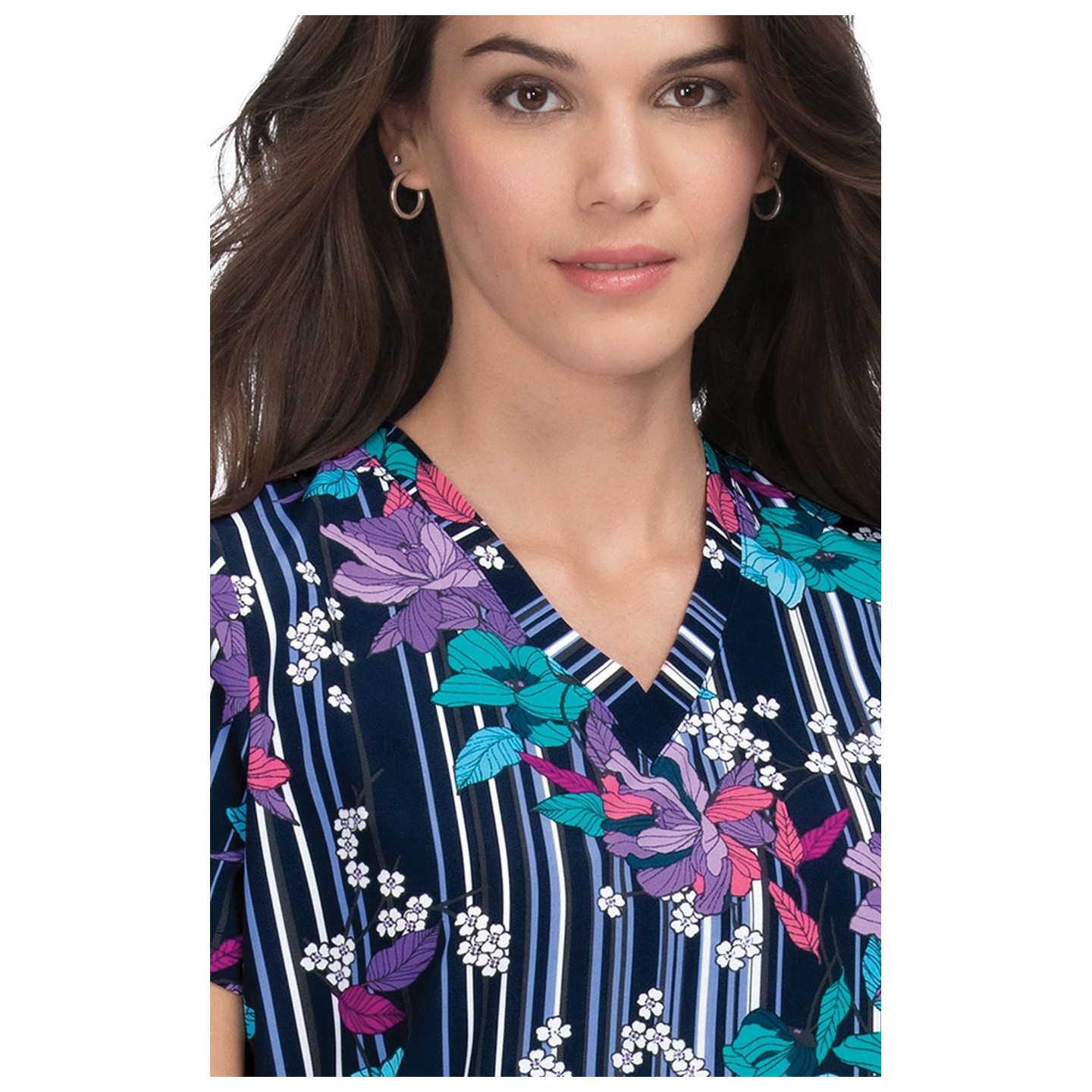 1029PR koi Next Gen Early Energy Top - Striped Floral
