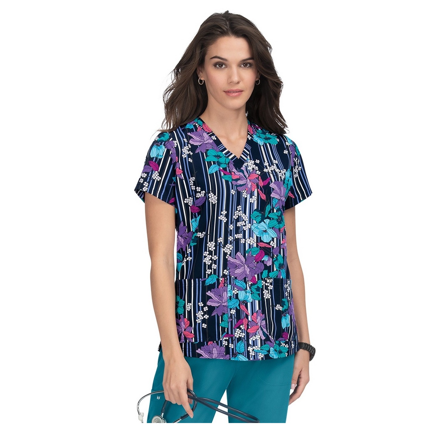 1029PR koi Next Gen Early Energy Top - Striped Floral