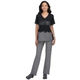 1031PR koi Basics Cali Top - Tie Dye Black Heather Grey