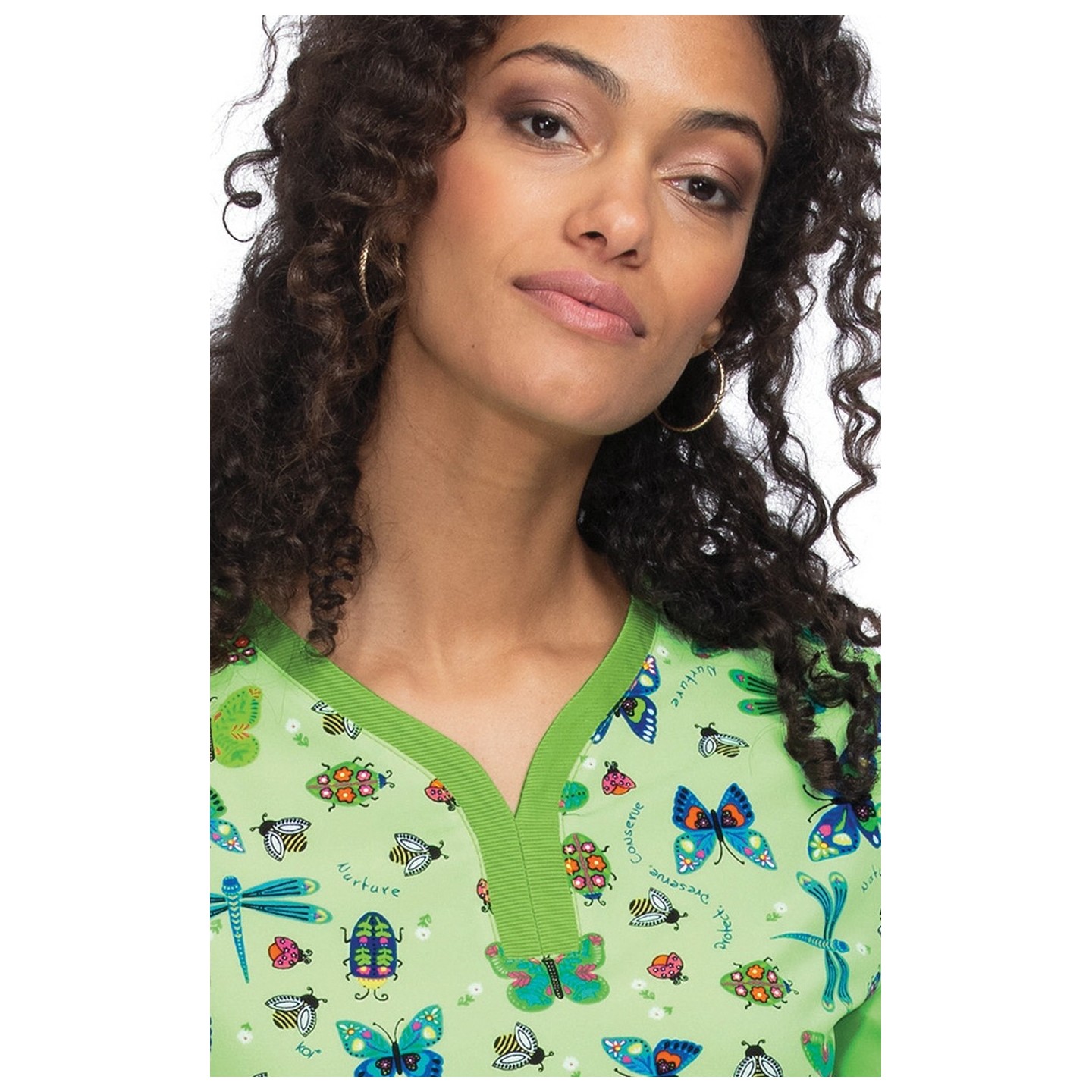 1052PR Planet koi Thea Print Top