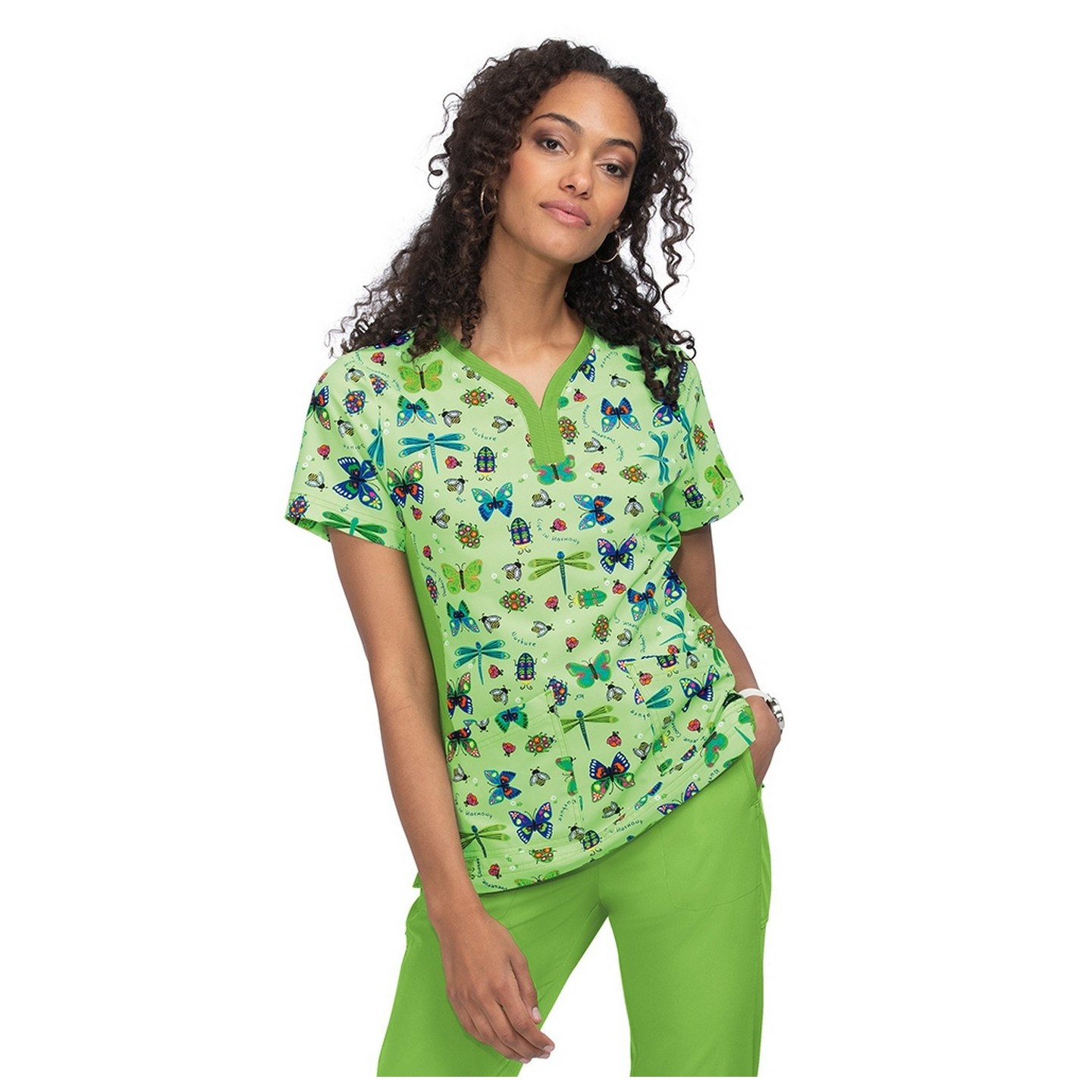 1052PR Planet koi Thea Print Top