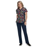 1052PR Planet koi Thea Print Top - Tropical Climate