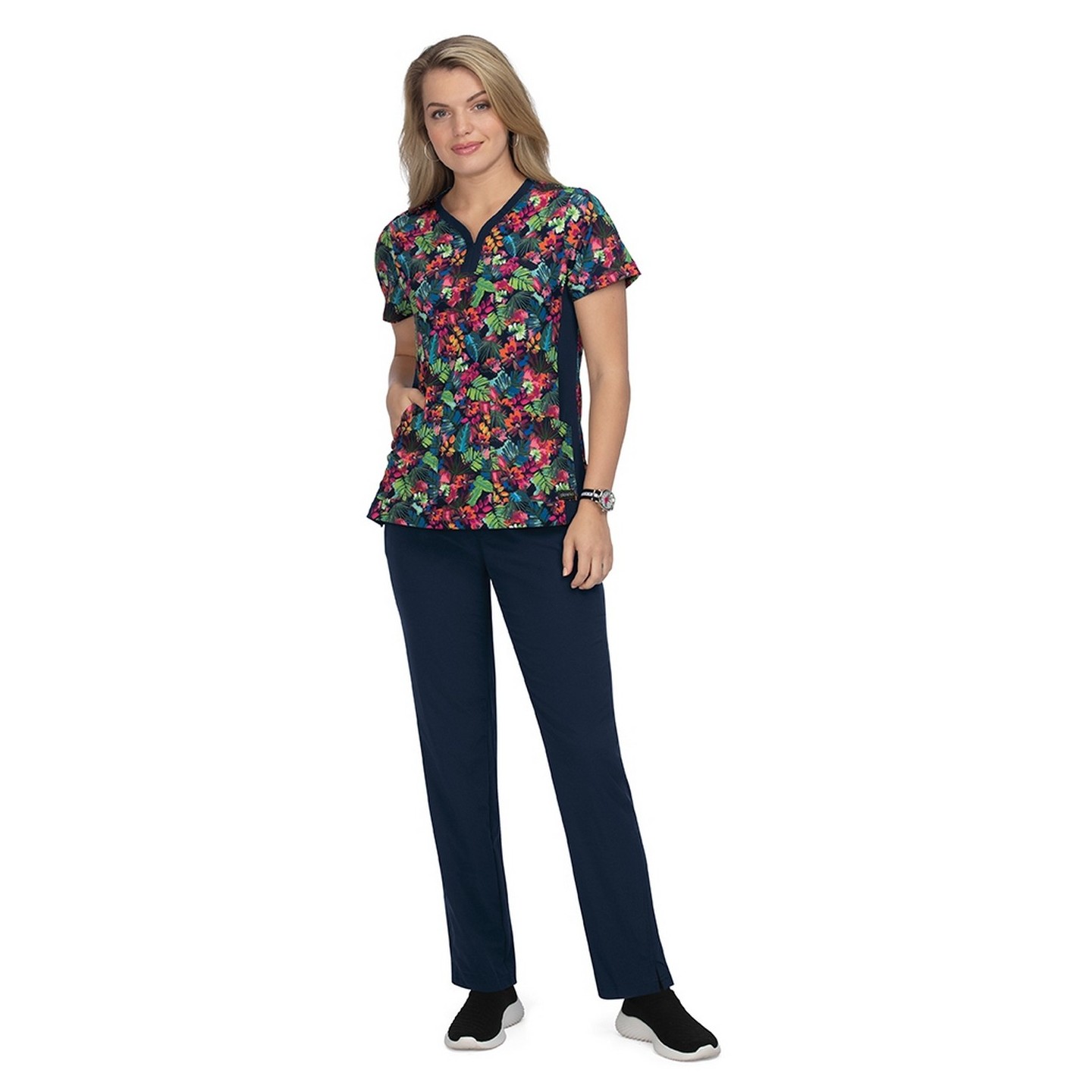 1052PR Planet koi Thea Print Top - Tropical Climate