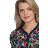 1052PR Planet koi Thea Print Top - Tropical Climate