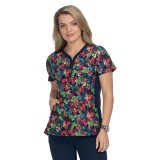 1052PR Planet koi Thea Print Top - Tropical Climate