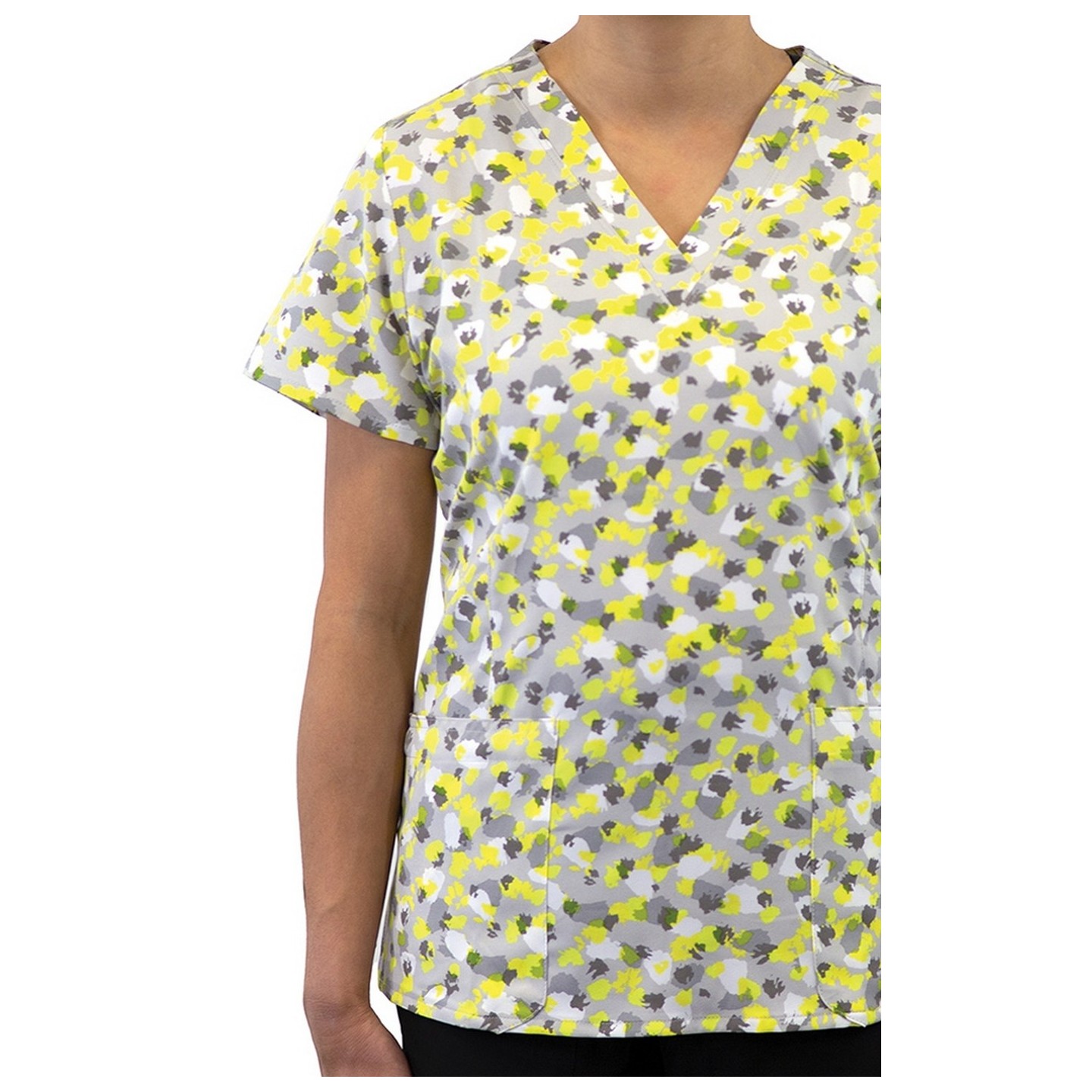 1767 Maevn V-Neck Print Top - Twinkle Twinkle