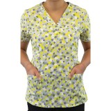 1767 Maevn V-Neck Print Top - Twinkle Twinkle