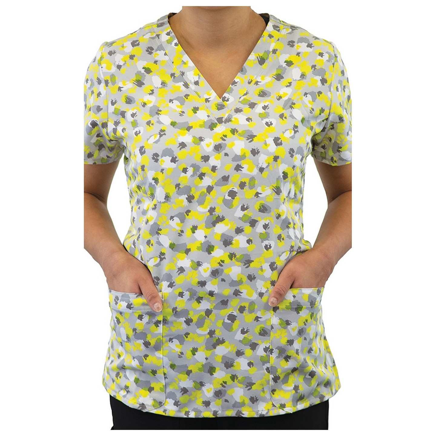 1767 Maevn V-Neck Print Top - Twinkle Twinkle