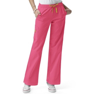 5214 WonderWink Four-Stretch Cargo Scrub Pants - Candy Pink