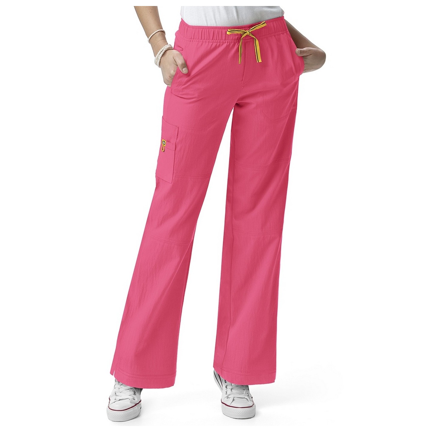 5214 WonderWink Four-Stretch Cargo Scrub Pants - Candy Pink
