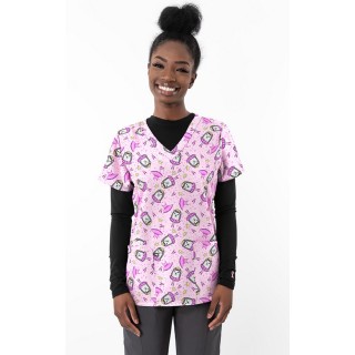 1438P - Haut à imprimé Pointe Princess - Tissu doux et extensible Zinnia par Greentown