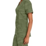 2353 Healing Hands Joy V-Neck Camo Top