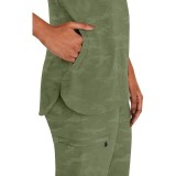 2353 Healing Hands Joy V-Neck Camo Top