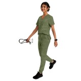 2353 Healing Hands Joy V-Neck Camo Top