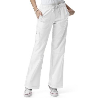 5214 WonderWink Pantalon de cargaison à quatre-sens - White