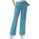 5214 WonderWink Four-Stretch Cargo Scrub Pants - Real Teal