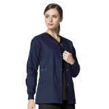 8108 WonderFlex Constance Snap Scrub Jacket - Navy