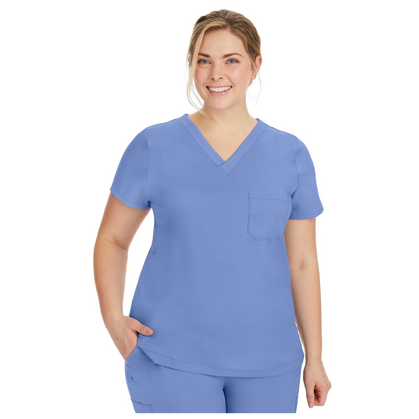 2321 Healing Hands Purple Label Jada One Pocket V-Neck Top