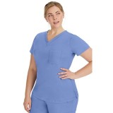 2321 Healing Hands Purple Label haut Jada avec une poche et col en V