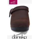 Dansko Women's Ingrid Clogs - Antique Brown Oiled Leather