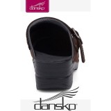 Dansko Femme Ingrid Sabots - Antique Brown Oiled Leather