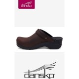 Dansko Women's Ingrid Clogs - Antique Brown Oiled Leather