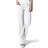 5514 WonderWink pantalon à taille tricotée avec étirement à quatre-sens  -  White