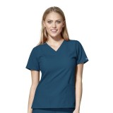 6255 W123 by WonderWink - Women's Basic V-neck Scrub Tops