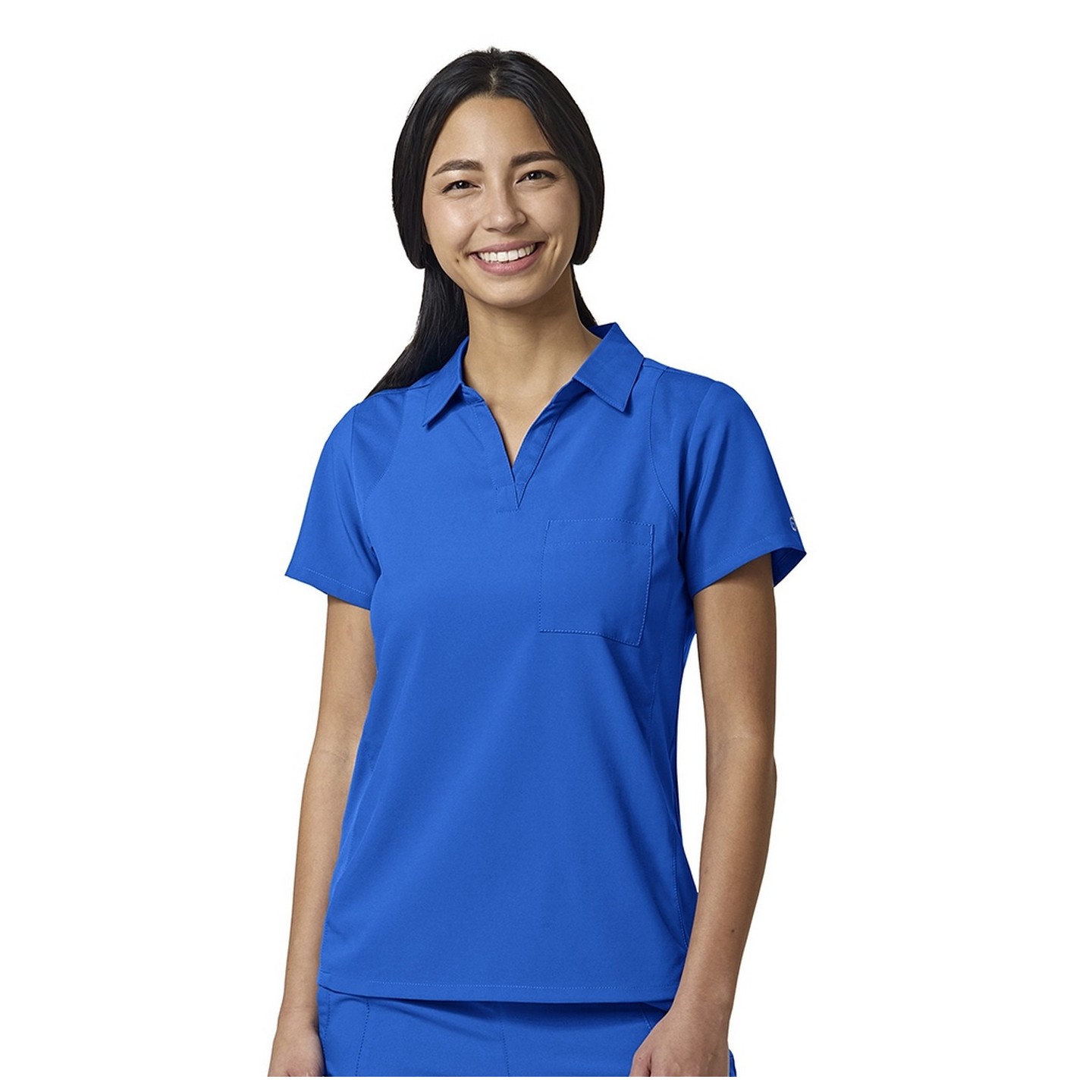 6955 W123 by WonderWink Women's Collar Top