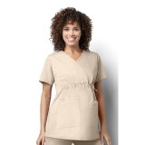 145 WonderWORK Maternity Mock Wrap Scrub Tops
