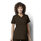 145 WonderWORK Maternity Mock Wrap Scrub Tops
