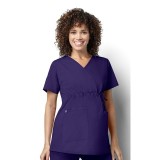 145 WonderWORK Maternity Mock Wrap Scrub Tops