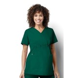 145 WonderWORK Maternity Mock Wrap Scrub Tops